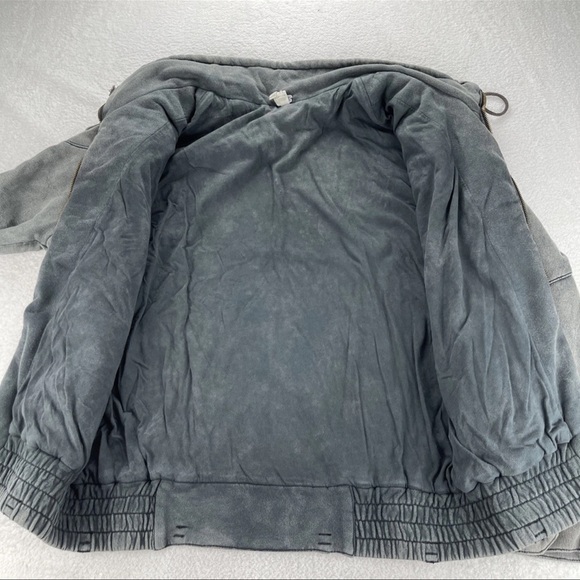 We the Free People Jacket Women XS/S Breakfast Club Moto Bomber Military Grunge - Picture 11 of 13